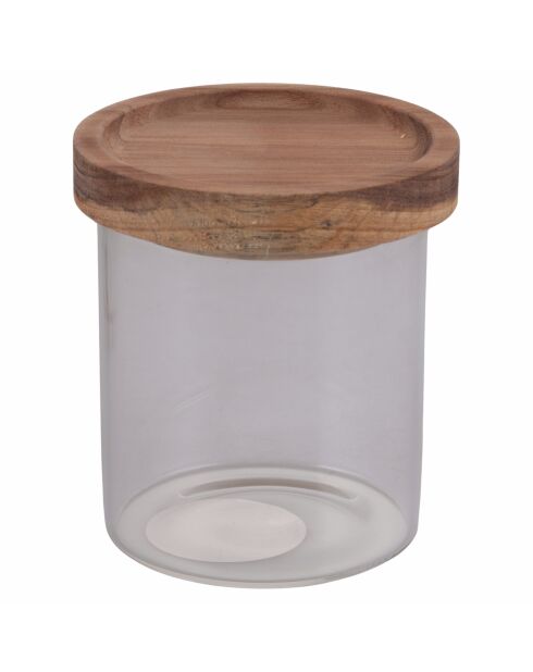 4 pots en verre avec couvercle - 39 cl