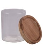 4 pots en verre avec couvercle - 39 cl