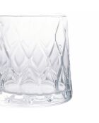 6 transparente Pagoden-Wassergläser - 37 cl