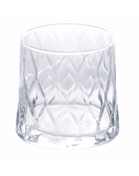 6 transparente Pagoden-Wassergläser - 37 cl
