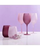 6 Happy Hour Provence Wassergläser, rosa/lila, 60 cl