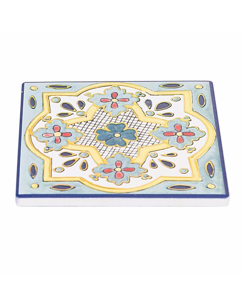 4 mehrfarbige Yucatan-Keramikfliesen - 11x11 cm