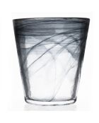 6 vasos de agua cónicos negros de alabastro - 25 cl
