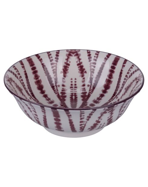 6 Bols blanc/violet - 120 cl