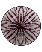 6 Bols blanc/violet - 120 cl