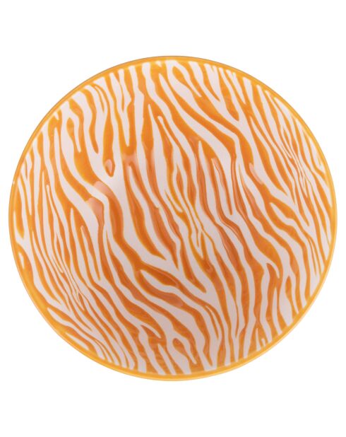 2 Bols orange/blanc - 32 cl