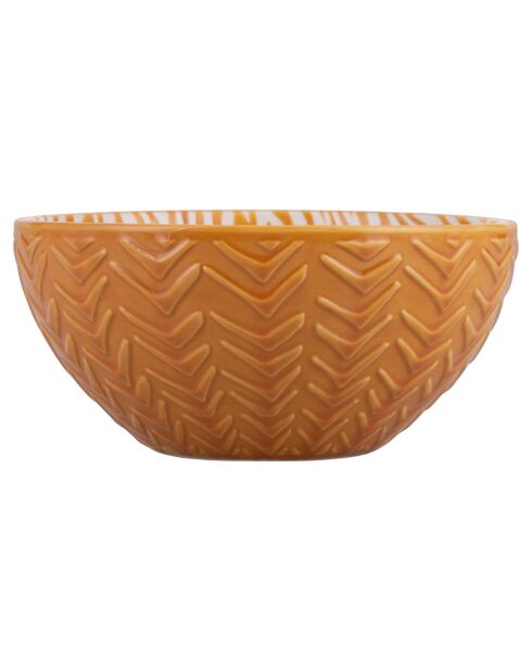 2 Bols orange/blanc - 32 cl