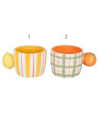 2 Tasses Fruit Life Agrumes multicolores - 35 cl