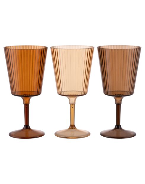 12 plastic chocoladewijnglazen van Unico - 40 cl