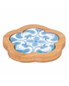 6 blauwe Aquazul keramische tegels - 10x9.5 cm