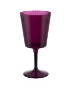 12 paarse plastic wijnglazen van Unico Provence - 40 cl