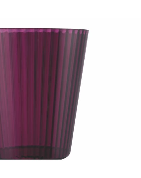 12 paarse plastic wijnglazen van Unico Provence - 40 cl