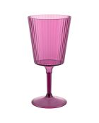 12 paarse plastic wijnglazen van Unico Provence - 40 cl