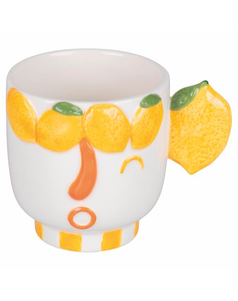 2 Tasses Fruit Life Visage multicolores - 35 cl