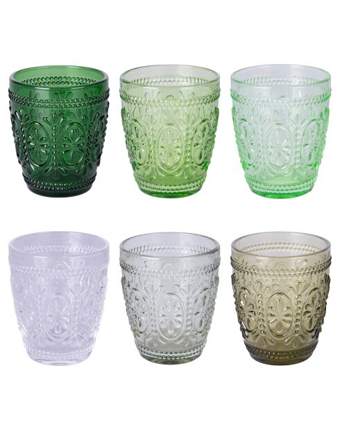 6 Verres Impérial verts - 30 cl