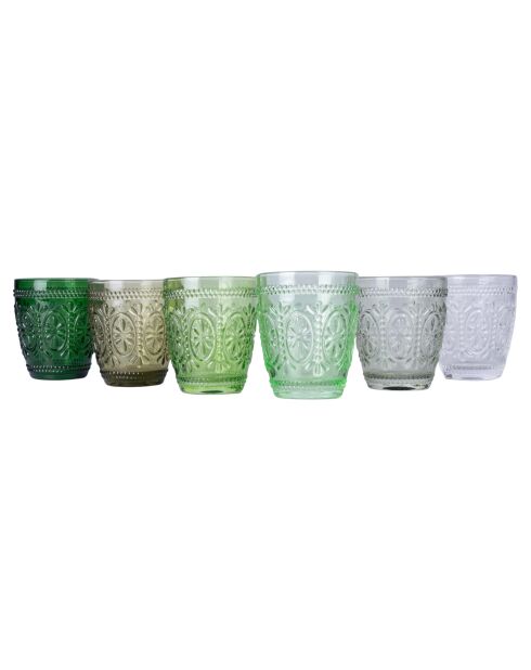 6 Verres Impérial verts - 30 cl
