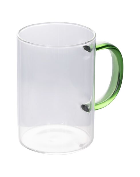 12 Tasses en Verres multicolores/transparent - 37 cl