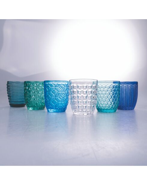 6 Verres Ocean Geometry - 32 cl