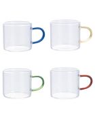 12 tasses à café en Verre transparentes - 90 ml