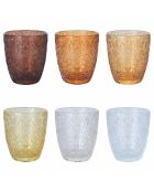 6 Verres Granada multicolores - 30 cl
