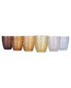 6 Verres Granada multicolores - 30 cl