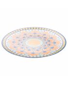 6 mehrfarbige Sicilia Plastikteller - D.33 cm