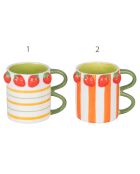 2 Tasses Fruit Life Fraises multicolores - 35 cl