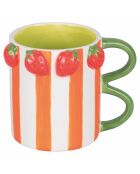 2 Tasses Fruit Life Fraises multicolores - 35 cl