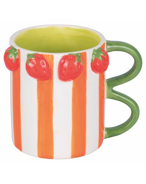 2 Tasses Fruit Life Fraises multicolores - 35 cl