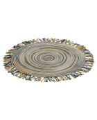 Greenery Tischsets mit grünen Fransen, D.45 cm, 6 Stück