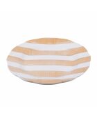 6 Obstteller „Versilia Sand“, Porzellan, 19 cm