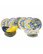 Sicilië veelkleurig tafelservies - 18 stuks
