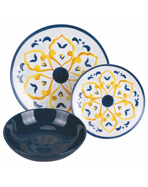 Sicilië veelkleurig tafelservies - 18 stuks