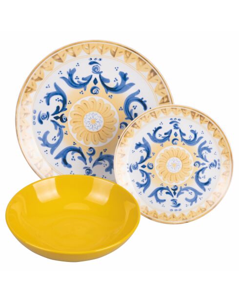 Sicilië veelkleurig tafelservies - 18 stuks