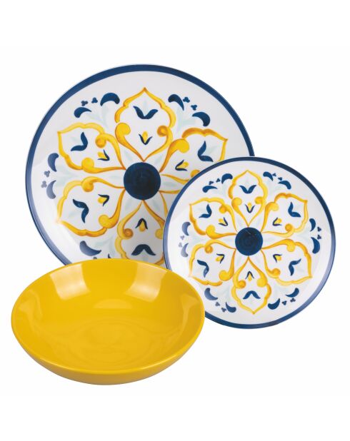 Sicilië veelkleurig tafelservies - 18 stuks