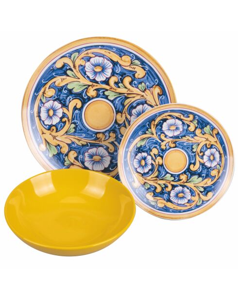 Sicilië veelkleurig tafelservies - 18 stuks