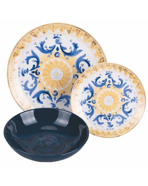 Sicilië veelkleurig tafelservies - 18 stuks