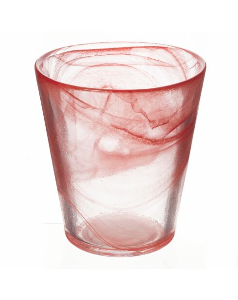 6 rote konische Wassergläser - 25 cl