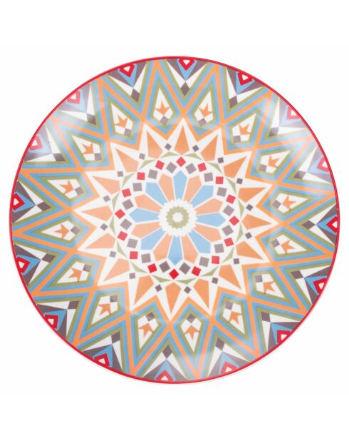 Casablanca meerkleurig porseleinen dinerset - 18 stuks