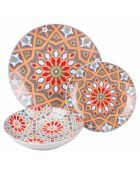 Casablanca Geschirrset aus mehrfarbigem Porzellan, 18-teilig