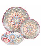 Casablanca Geschirrset aus mehrfarbigem Porzellan, 18-teilig