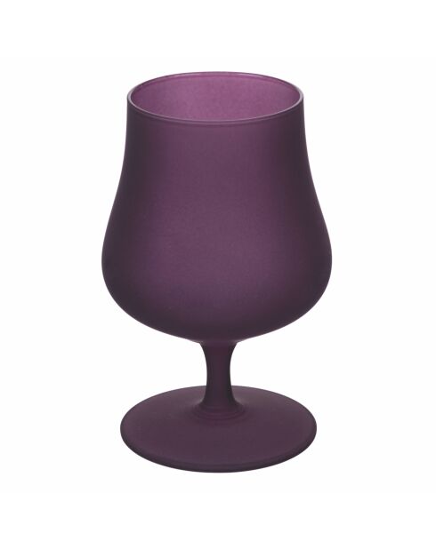 6 roze/paarse Provençaalse likeurglazen - 26 cl