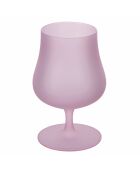 6 rosa/lila Provence-Likörgläser - 26 cl