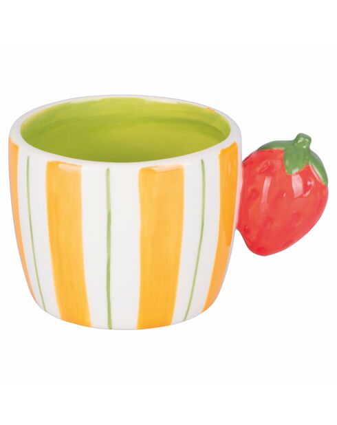 Tasse Fruit Life Fraise vert/jaune - 35 cl