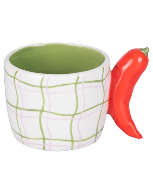 Tasse Fruit Life Piment blanc/vert - 35 cl