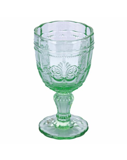 4 groene Syrah-wijnglazen - 26 cl