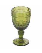 4 groene Syrah-wijnglazen - 26 cl