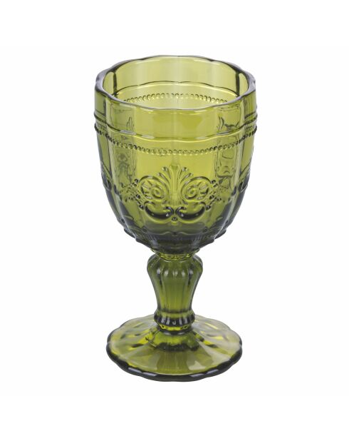 4 groene Syrah-wijnglazen - 26 cl