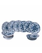 18-teiliges blaues Tafelset