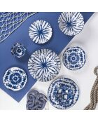 18-teiliges blaues Tafelset